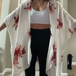 Floral Kimono Cover Up Cardigan